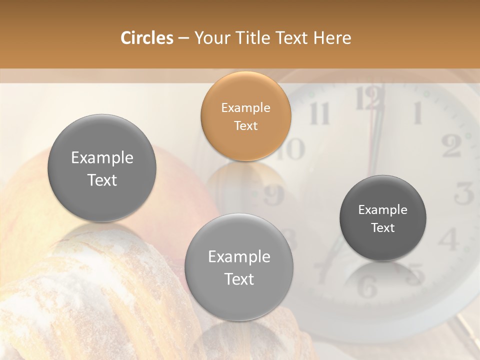 Nutrition Coffee Clock PowerPoint Template