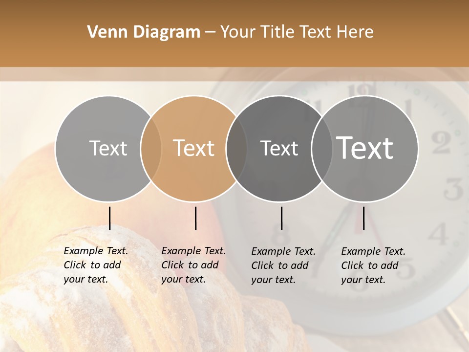 Nutrition Coffee Clock PowerPoint Template