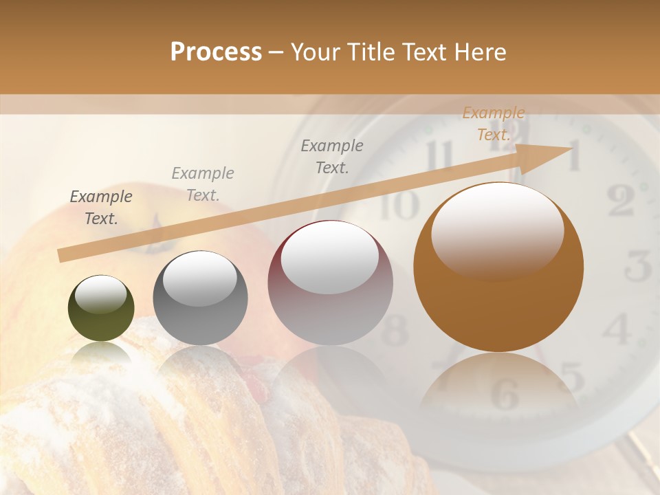 Nutrition Coffee Clock PowerPoint Template