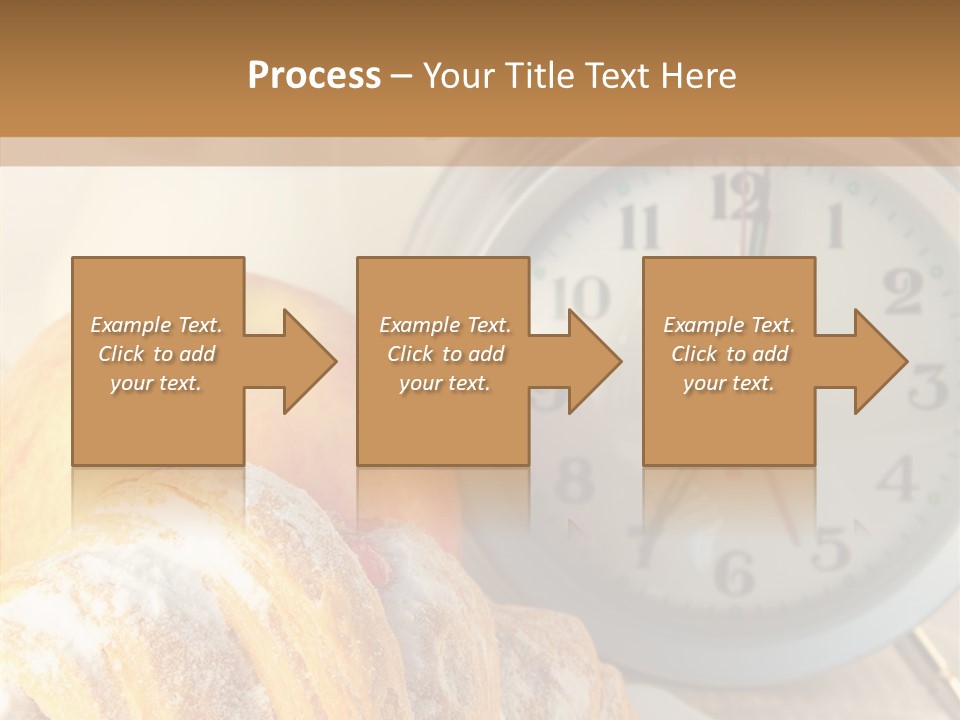 Nutrition Coffee Clock PowerPoint Template