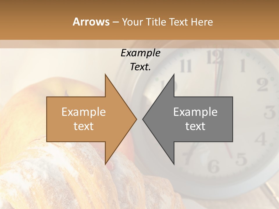 Nutrition Coffee Clock PowerPoint Template