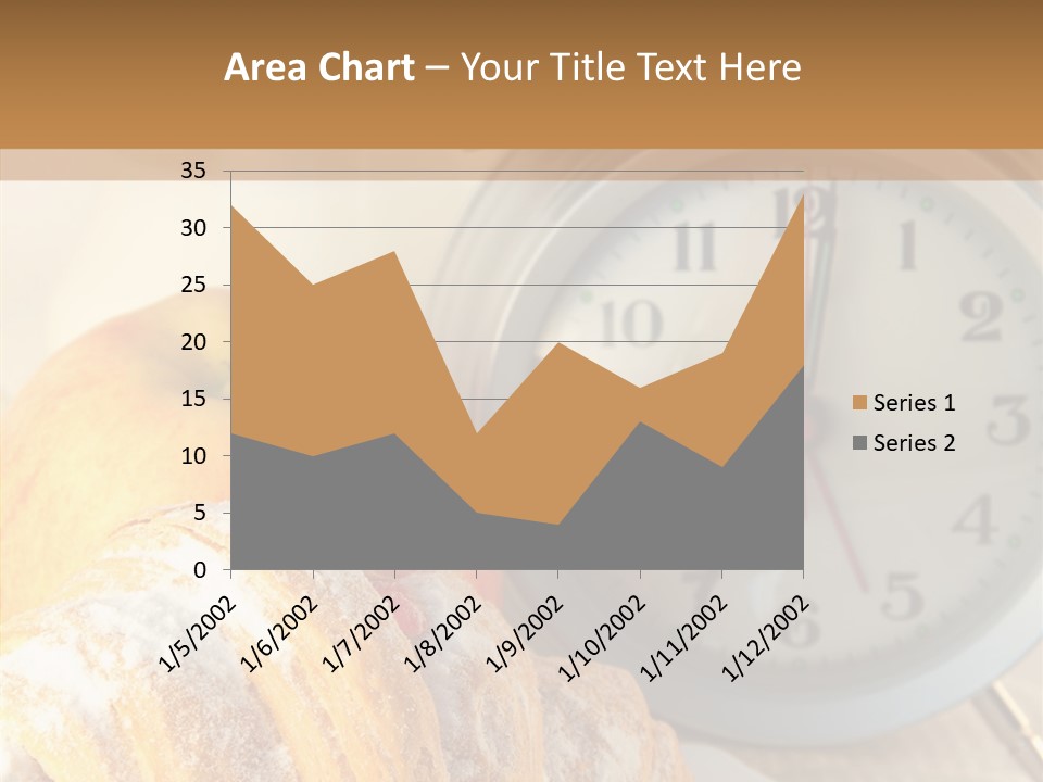 Nutrition Coffee Clock PowerPoint Template