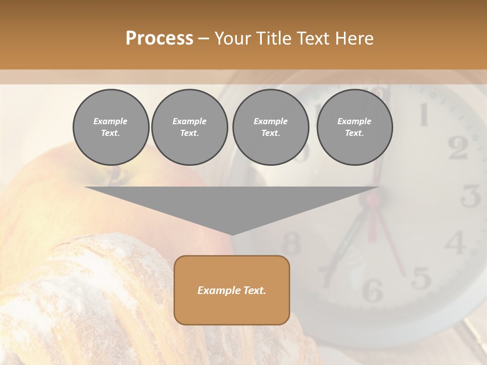 Nutrition Coffee Clock PowerPoint Template