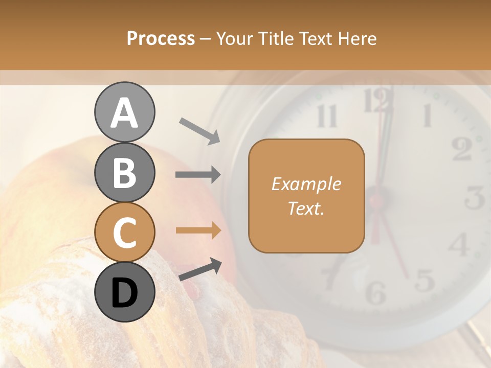 Nutrition Coffee Clock PowerPoint Template