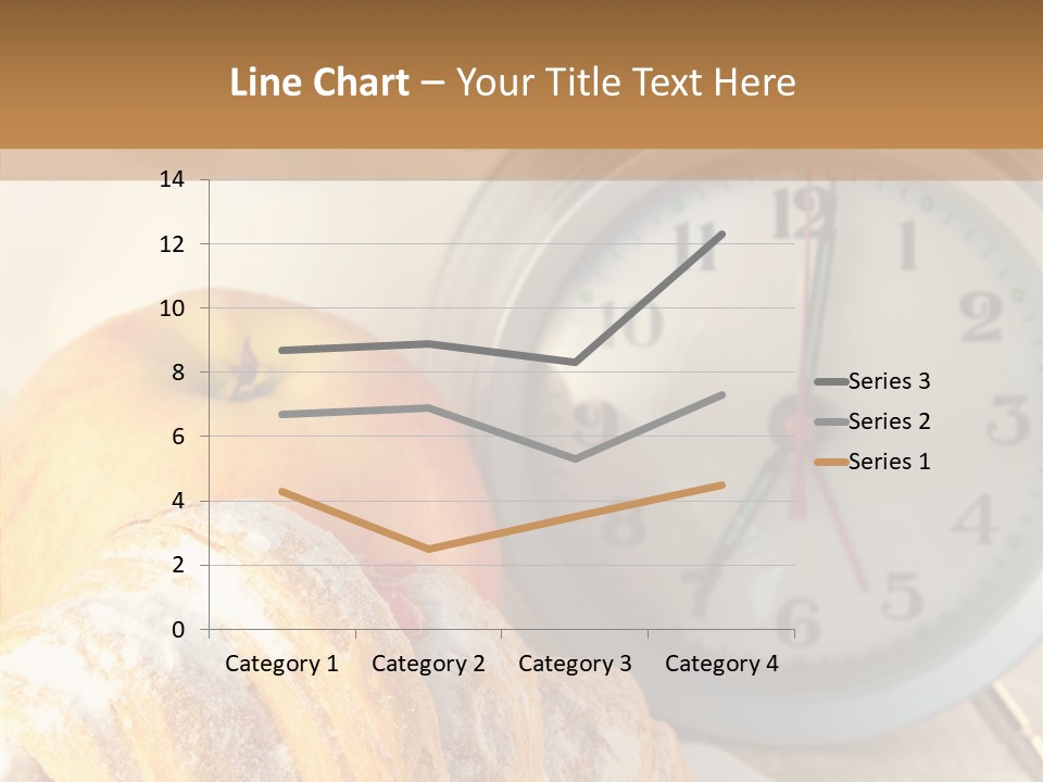 Nutrition Coffee Clock PowerPoint Template