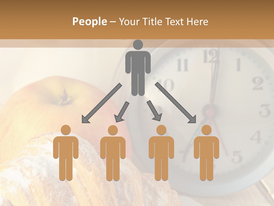 Nutrition Coffee Clock PowerPoint Template