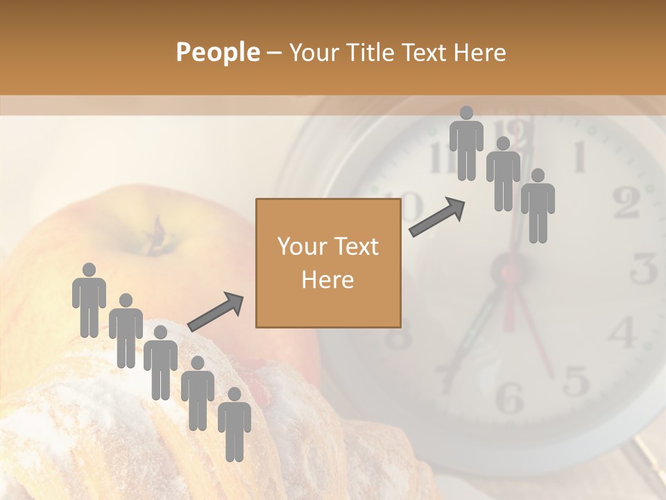 Nutrition Coffee Clock PowerPoint Template