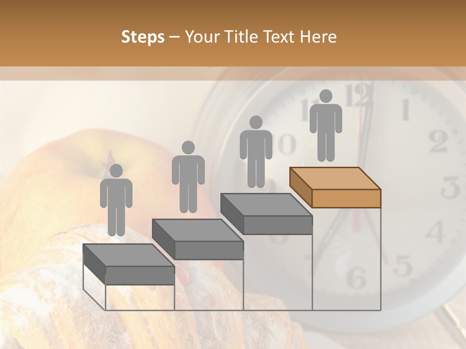 Nutrition Coffee Clock PowerPoint Template