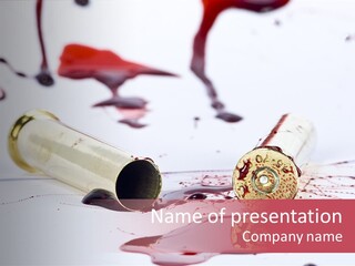 Gun Color Painful PowerPoint Template