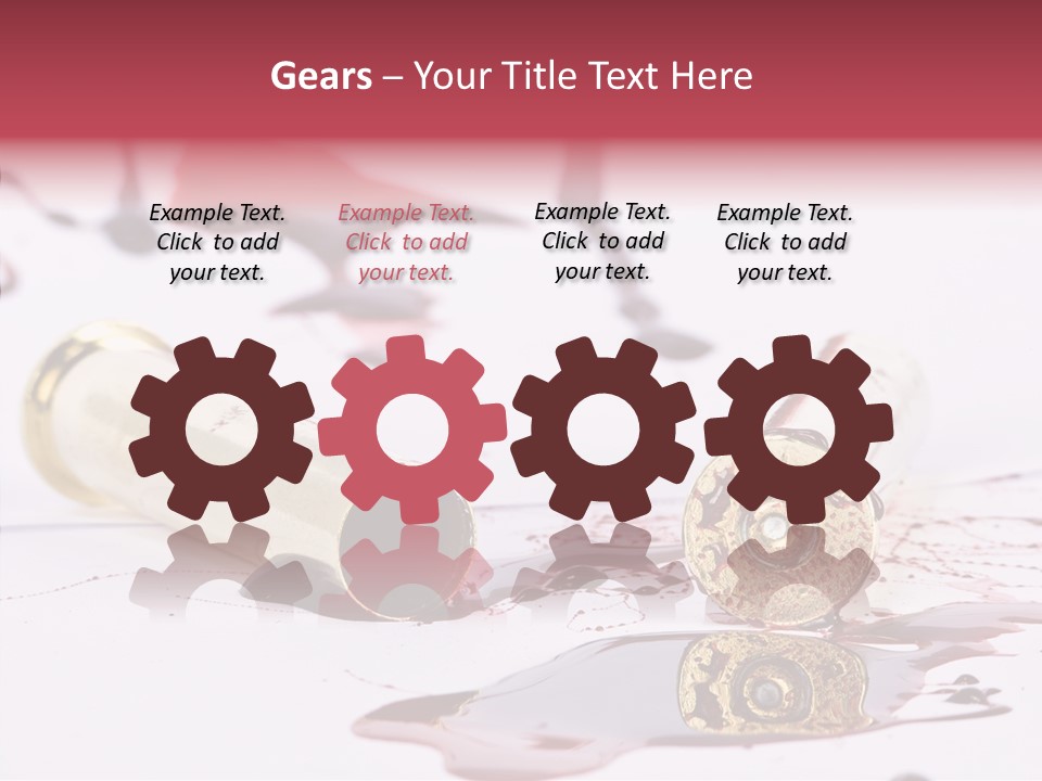 Gun Color Painful PowerPoint Template