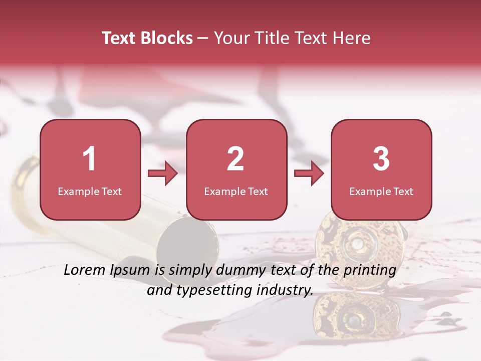 Gun Color Painful PowerPoint Template