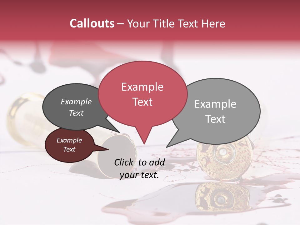Gun Color Painful PowerPoint Template