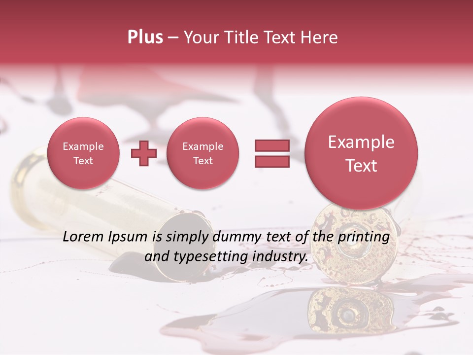 Gun Color Painful PowerPoint Template