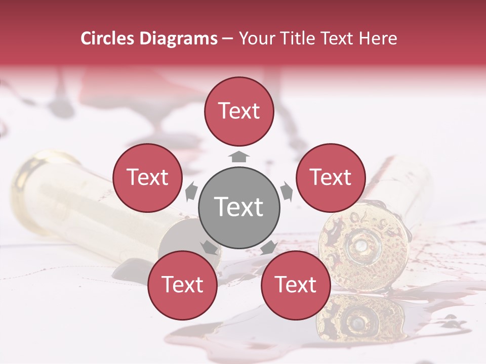Gun Color Painful PowerPoint Template