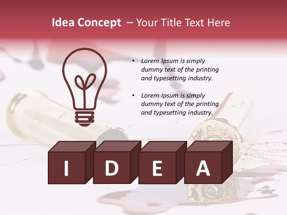 Gun Color Painful PowerPoint Template