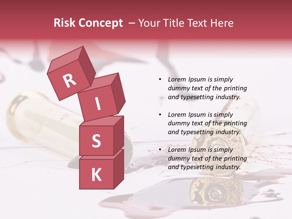 Gun Color Painful PowerPoint Template