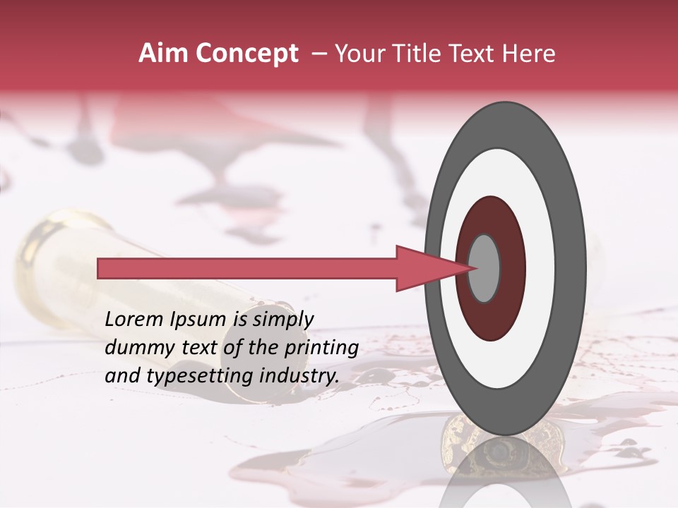Gun Color Painful PowerPoint Template