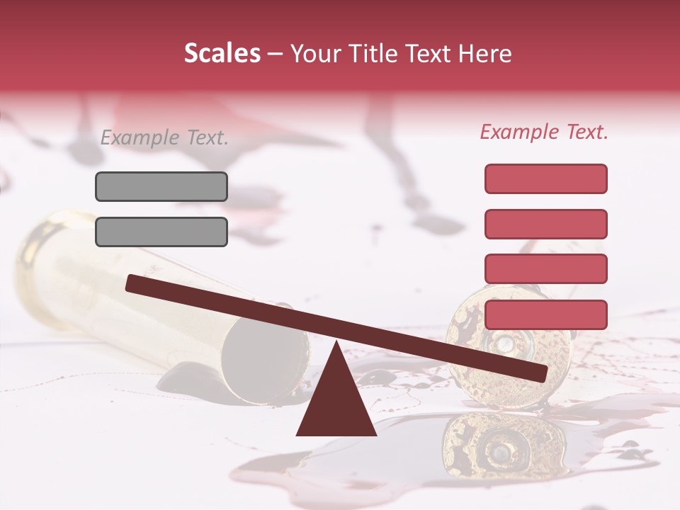 Gun Color Painful PowerPoint Template