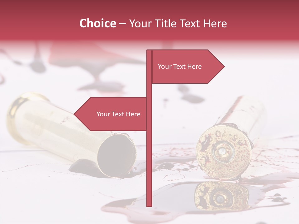 Gun Color Painful PowerPoint Template
