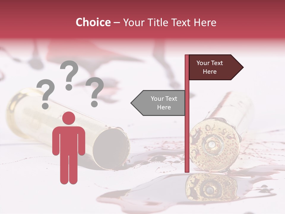 Gun Color Painful PowerPoint Template
