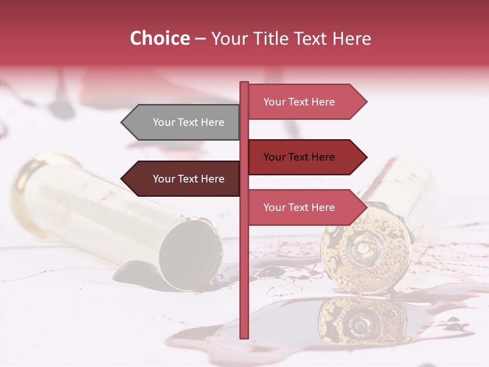 Gun Color Painful PowerPoint Template
