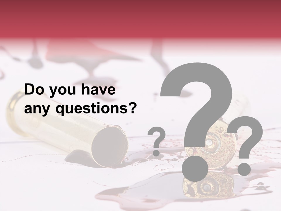 Gun Color Painful PowerPoint Template