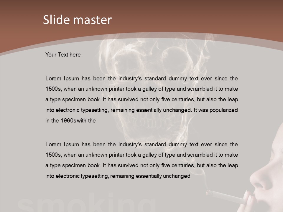 Toxic Hand Filter PowerPoint Template