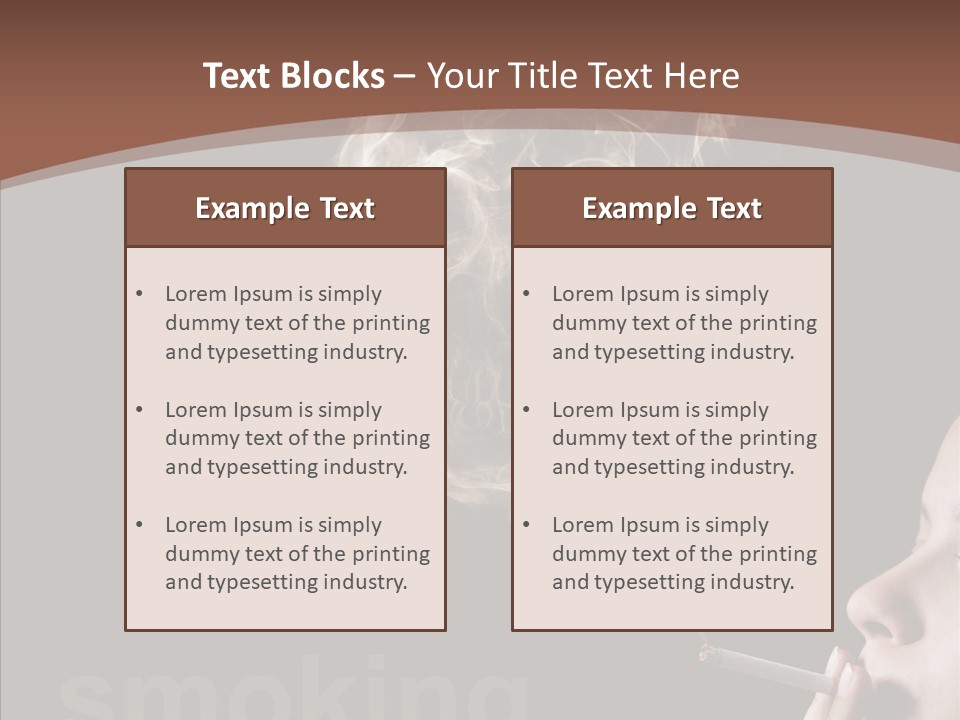 Toxic Hand Filter PowerPoint Template