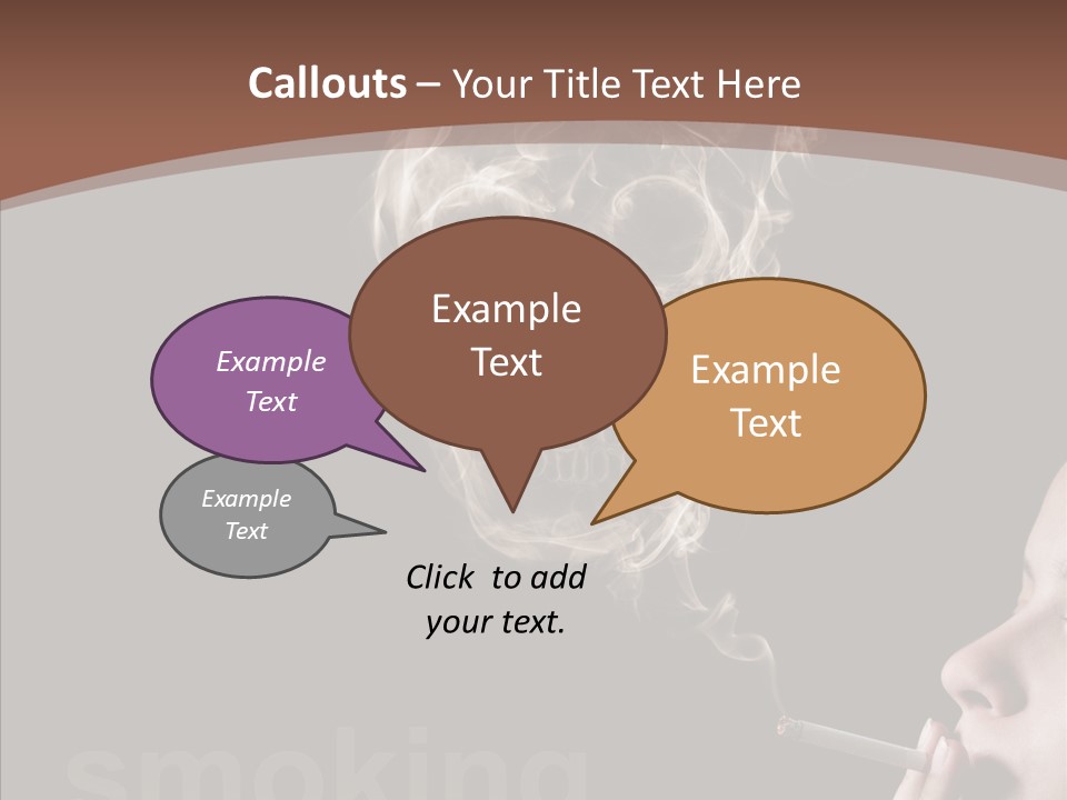 Toxic Hand Filter PowerPoint Template