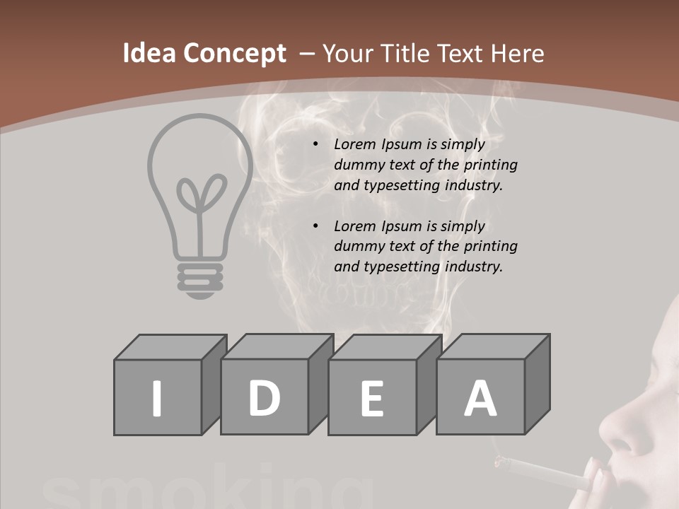 Toxic Hand Filter PowerPoint Template
