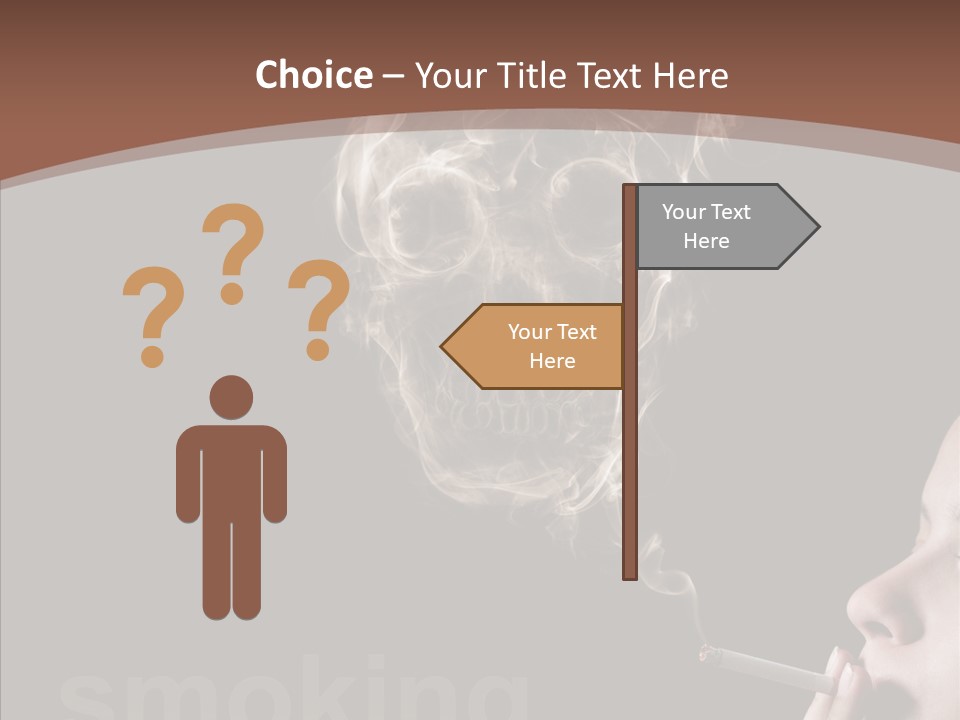 Toxic Hand Filter PowerPoint Template