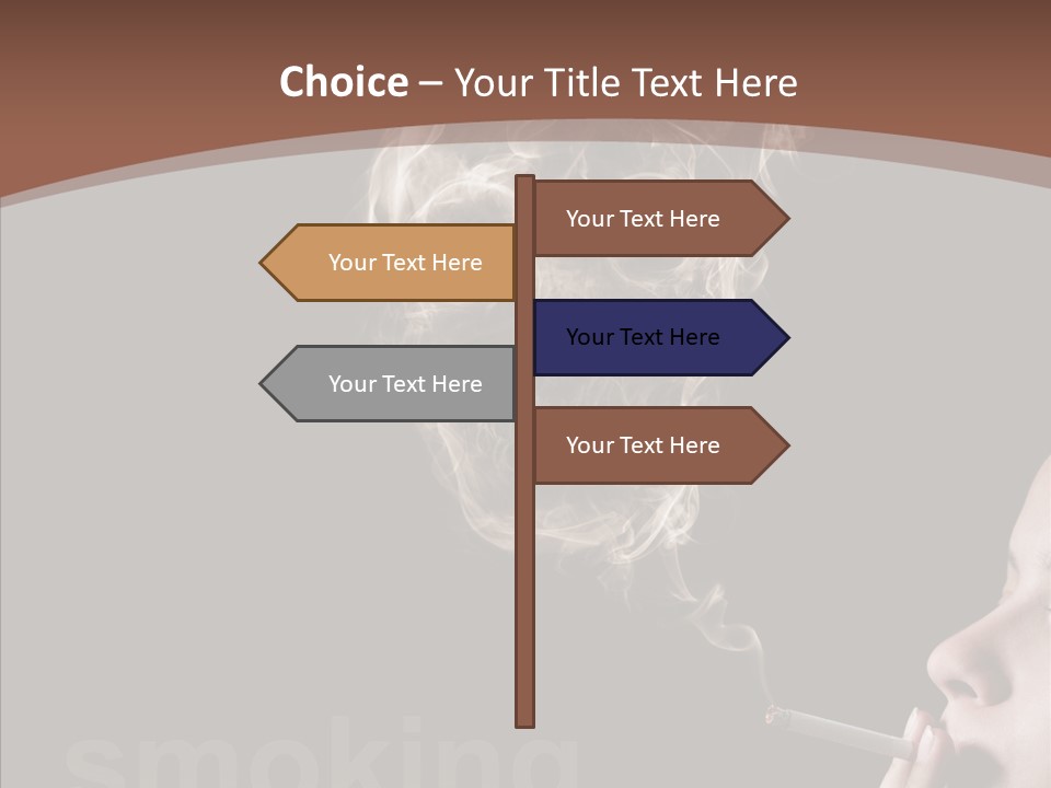 Toxic Hand Filter PowerPoint Template