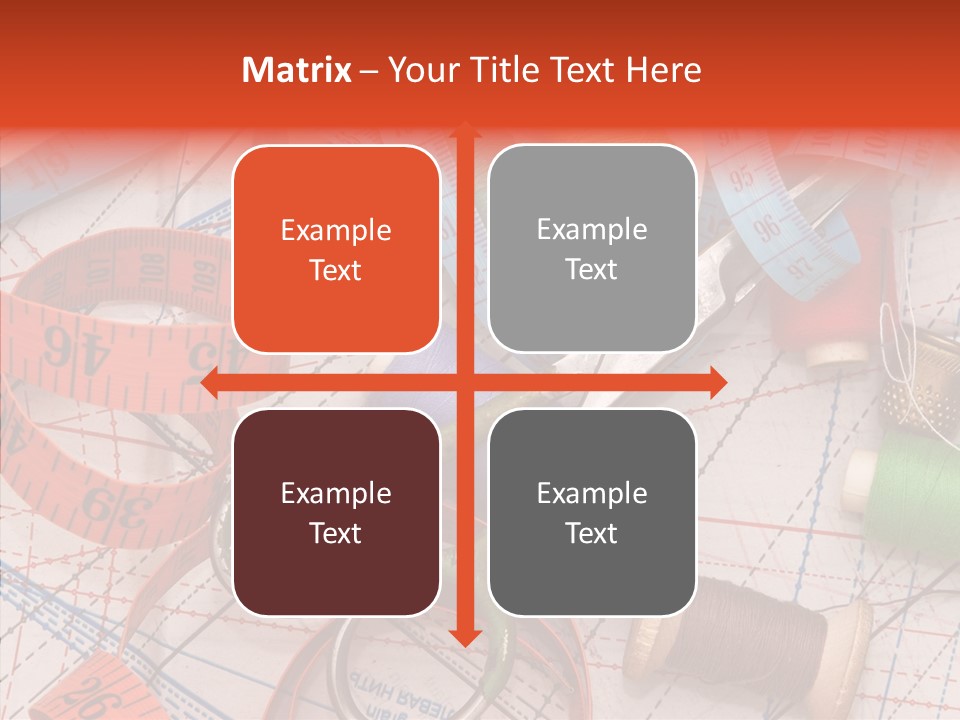 Reel Sew Orange PowerPoint Template