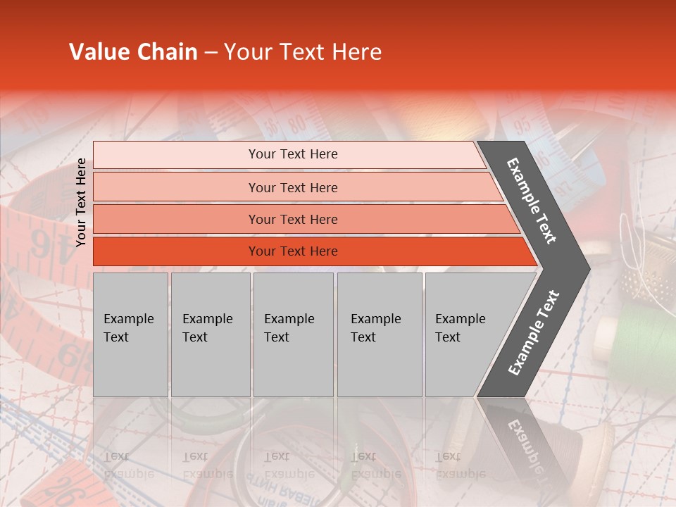 Reel Sew Orange PowerPoint Template