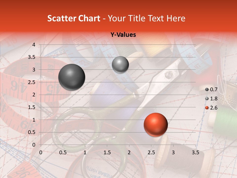 Reel Sew Orange PowerPoint Template
