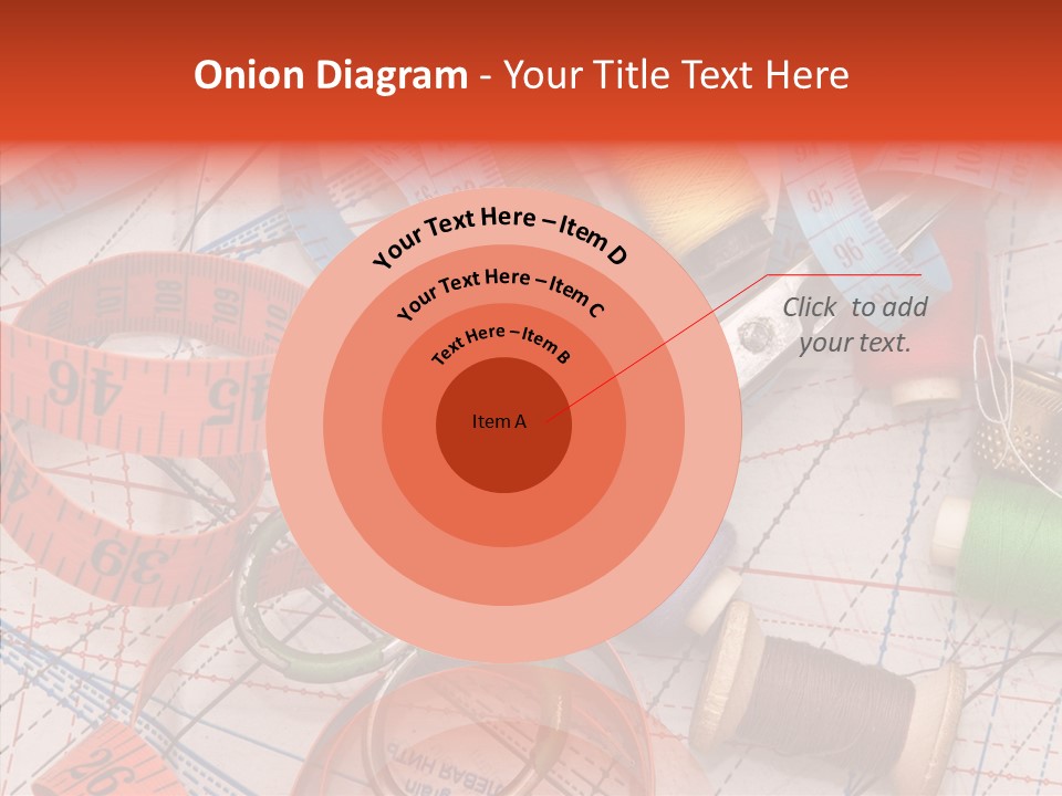 Reel Sew Orange PowerPoint Template