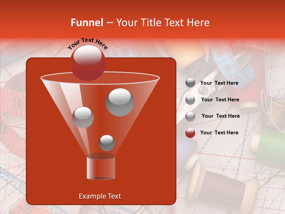 Reel Sew Orange PowerPoint Template