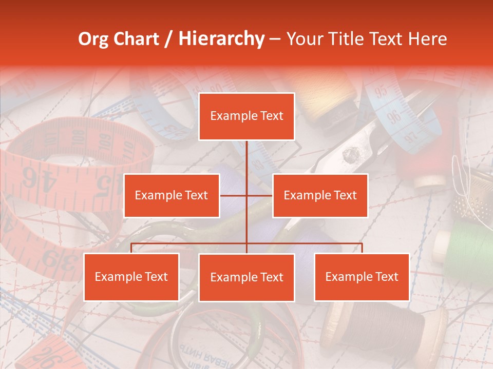 Reel Sew Orange PowerPoint Template