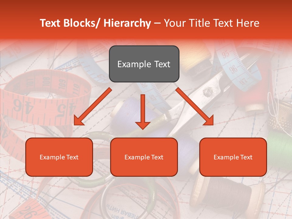 Reel Sew Orange PowerPoint Template
