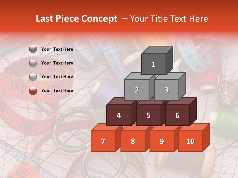 Reel Sew Orange PowerPoint Template