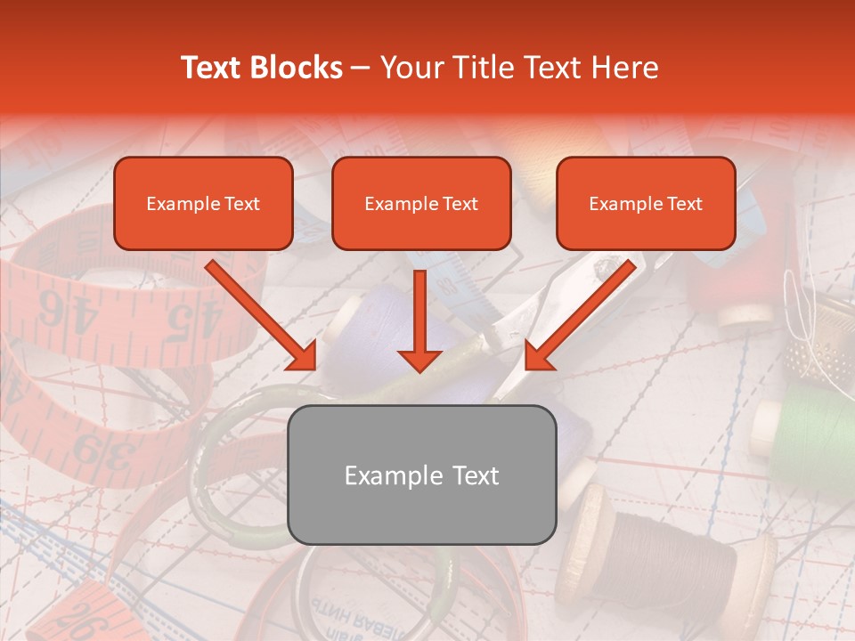 Reel Sew Orange PowerPoint Template
