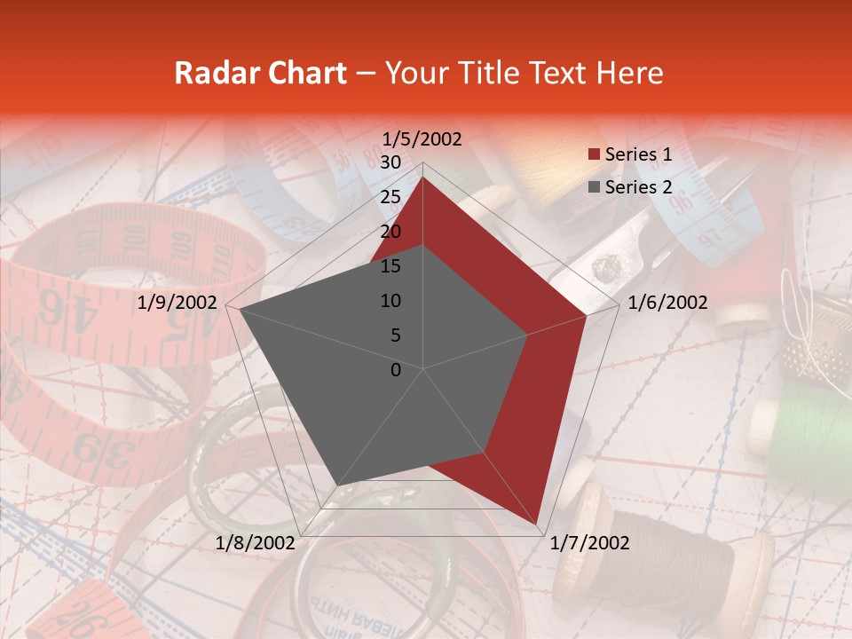 Reel Sew Orange PowerPoint Template