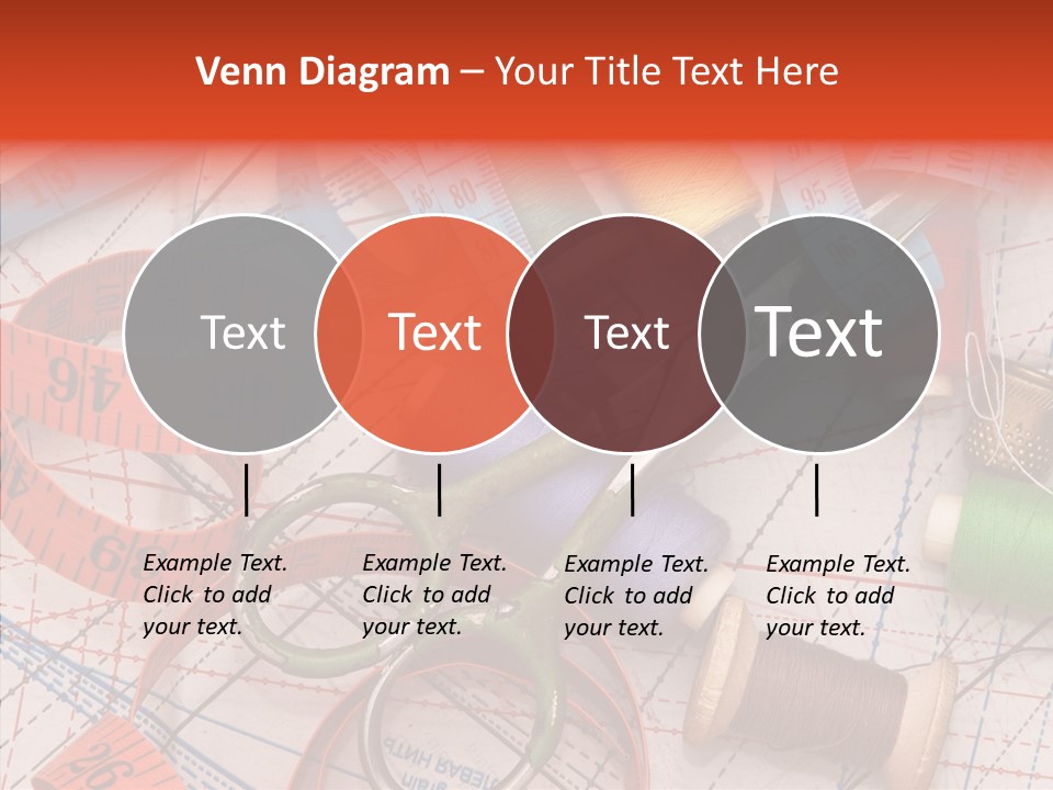 Reel Sew Orange PowerPoint Template