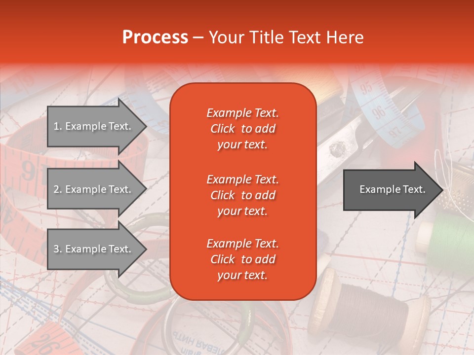 Reel Sew Orange PowerPoint Template