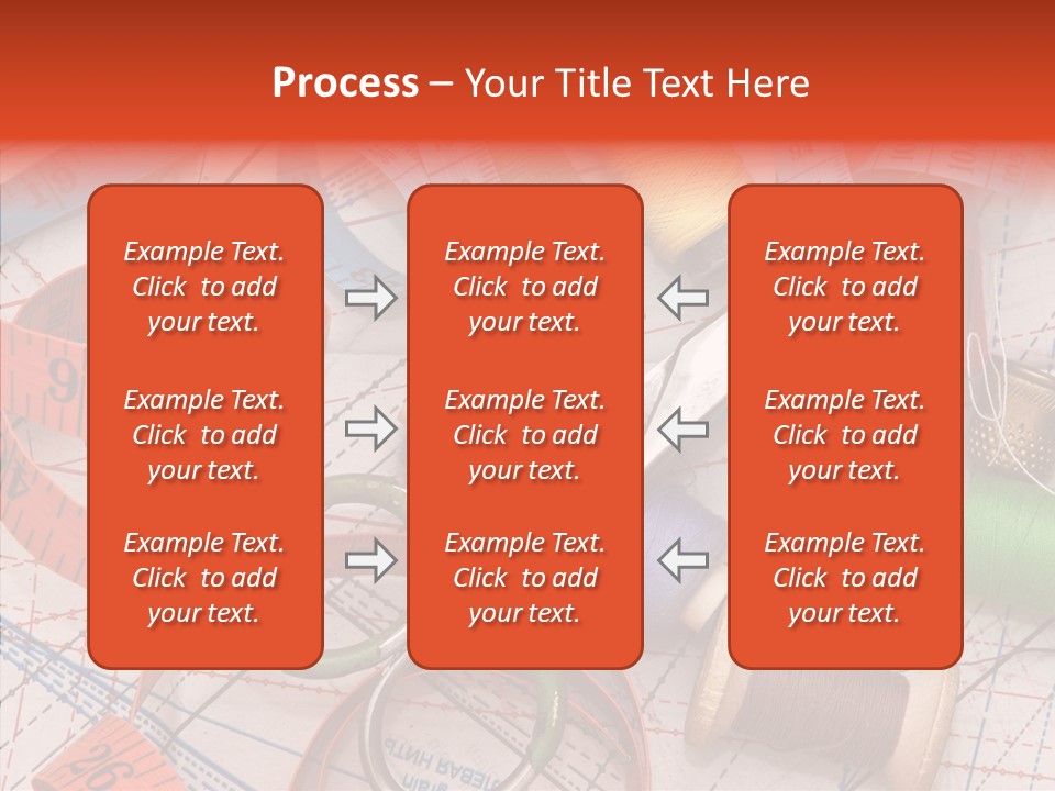 Reel Sew Orange PowerPoint Template