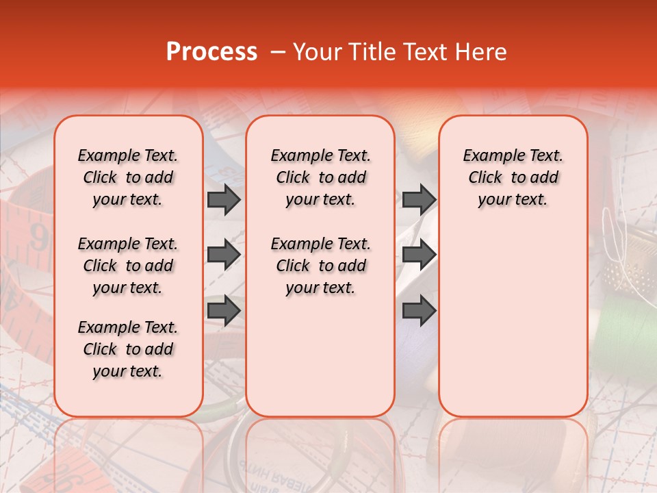 Reel Sew Orange PowerPoint Template