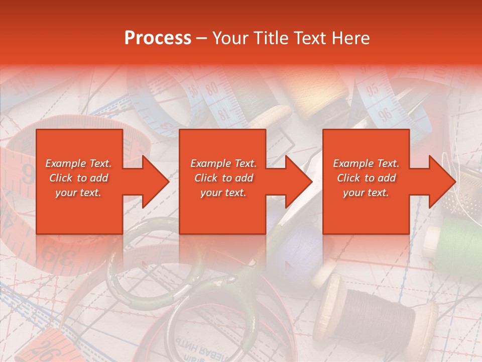 Reel Sew Orange PowerPoint Template