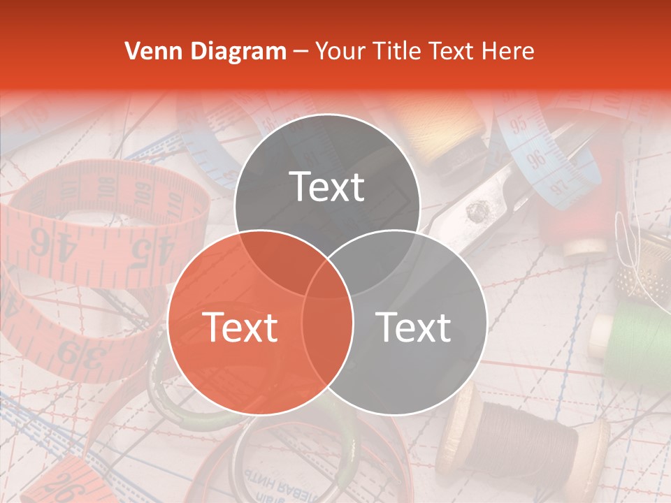 Reel Sew Orange PowerPoint Template