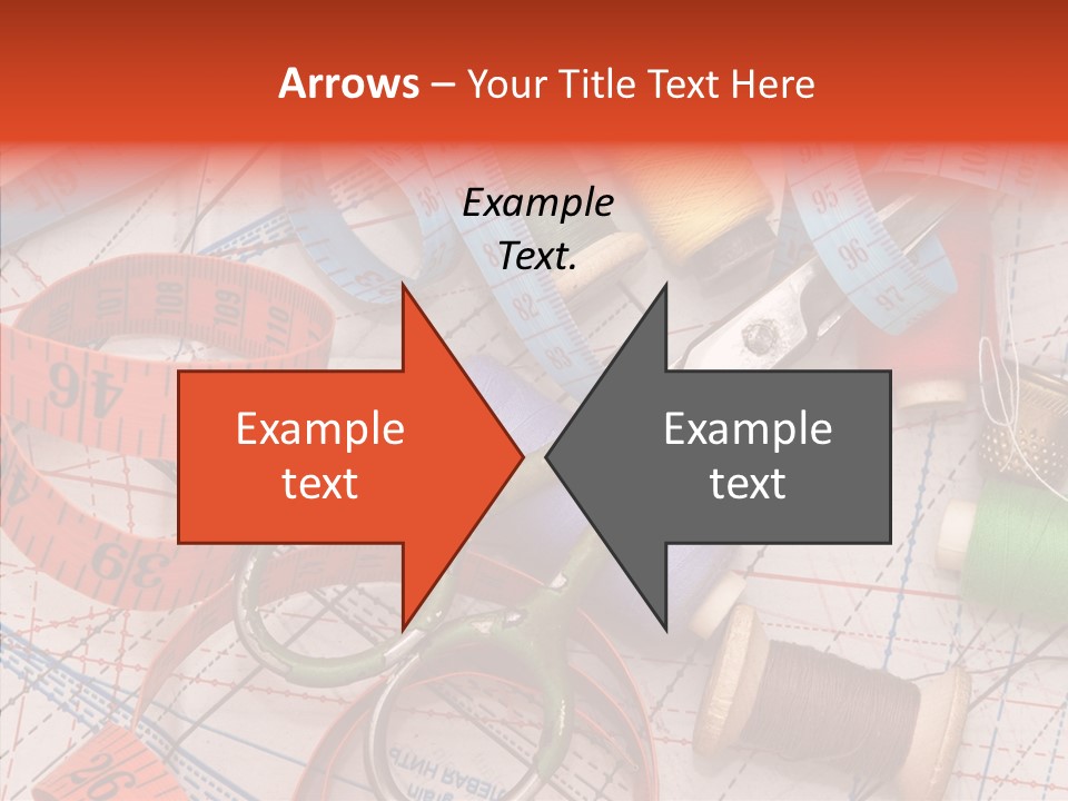 Reel Sew Orange PowerPoint Template