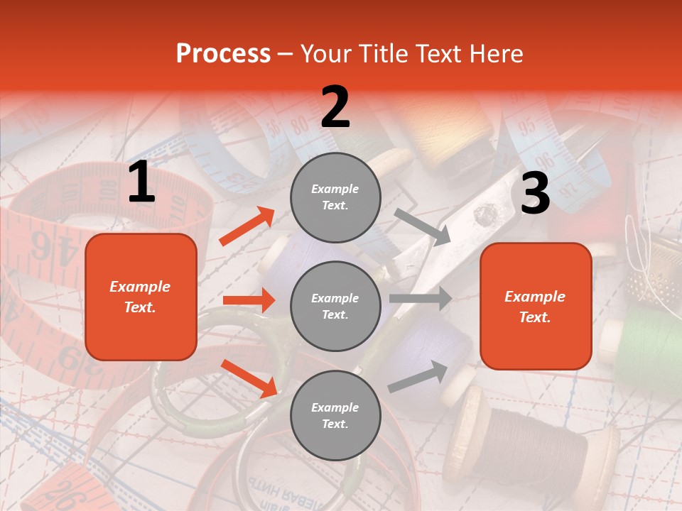 Reel Sew Orange PowerPoint Template